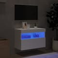 Pikkukuva 5 / 11: The Living Store TV-seinäkaappi LED-valoilla valkoinen 60x30x40 cm -  TV-tasot