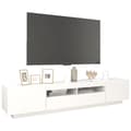Pikkukuva 7 / 11: TV-tasot - Living TV-taso LED-valoilla valkoinen 200x35x40 cm