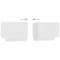 Pikkukuva 9 / 11: TV-tasot - Living TV-taso LED-valoilla valkoinen 200x35x40 cm
