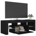 Miniatyrbillede 9 af 11: TV-møbler - Living tv-bord med LED-lys 120x35x40 cm sort
