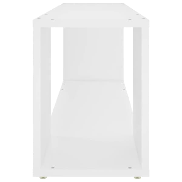 TV-møbler - Living tv-bord 100x24x32 cm konstrueret træ hvid