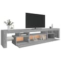 Miniatyrbild 7 av 11: TV-bänkar - Living TV-bänk med LED-belysning grå sonoma 215x36,5x40 cm