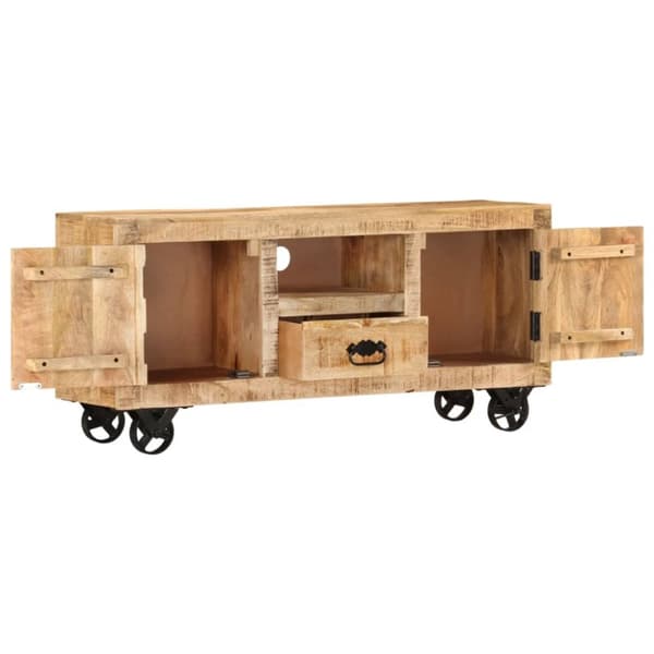 TV-møbler - Living tv-skab 110x30x50 cm ru mangotræ