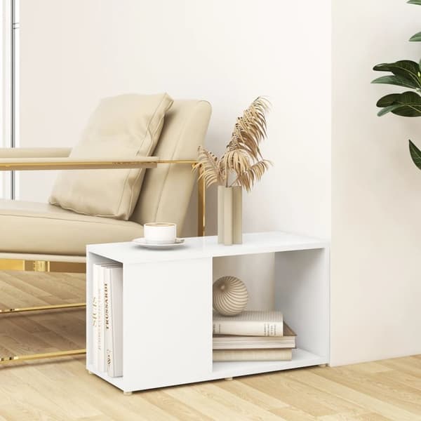 TV-bänkar - Living TV-bänk vit 60x24x32 cm konstruerat trä