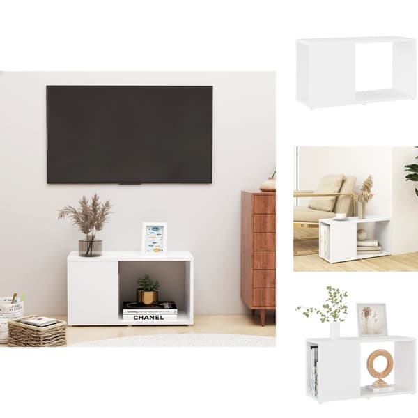 TV-bänkar - Living TV-bänk vit 60x24x32 cm konstruerat trä