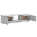 Pikkukuva 9 / 11: TV-tasot - Living TV-taso LED-valoilla harmaa Sonoma 140x40x35,5 cm