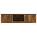 Miniatyrbillede 4 af 8: TV-møbler - Living tv-bord 140x40x35,5 cm konstrueret træ røget egetræsfinish