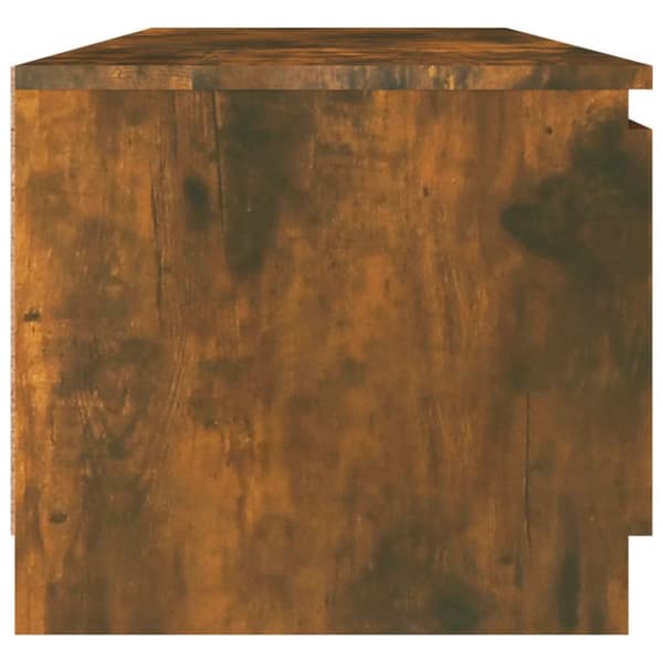 TV-møbler - Living tv-bord 140x40x35,5 cm konstrueret træ røget egetræsfinish