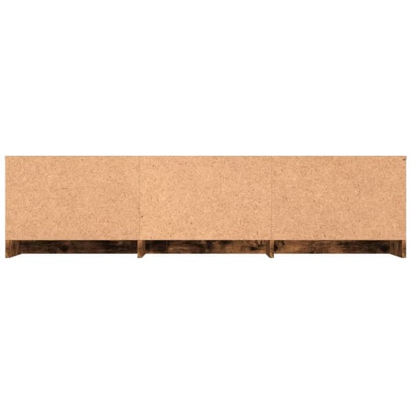 TV-møbler - Living tv-bord 140x40x35,5 cm konstrueret træ røget egetræsfinish