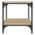 Miniatyrbillede 6 af 10: TV-møbler - Living tv-bord 40x33x41 cm konstrueret træ og stål sonoma-eg