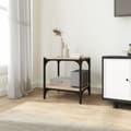 Miniatyrbillede 2 af 10: TV-møbler - Living tv-bord 40x33x41 cm konstrueret træ og stål sonoma-eg