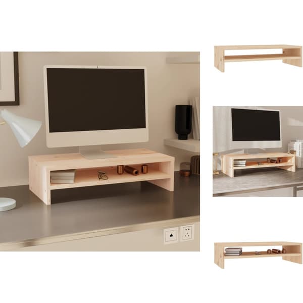 TV-bänkar - Living Skärmställ 50x24x13 cm massiv furu