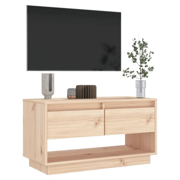 TV-bänkar - Living Tv-bänk 74x34x40 cm massiv furu