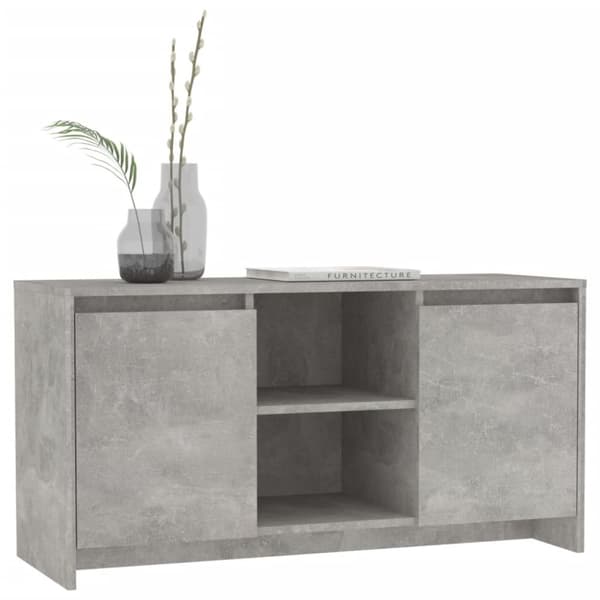 TV-møbler - Living tv-bord 102x37,5x52,5 cm spånplade betongrå