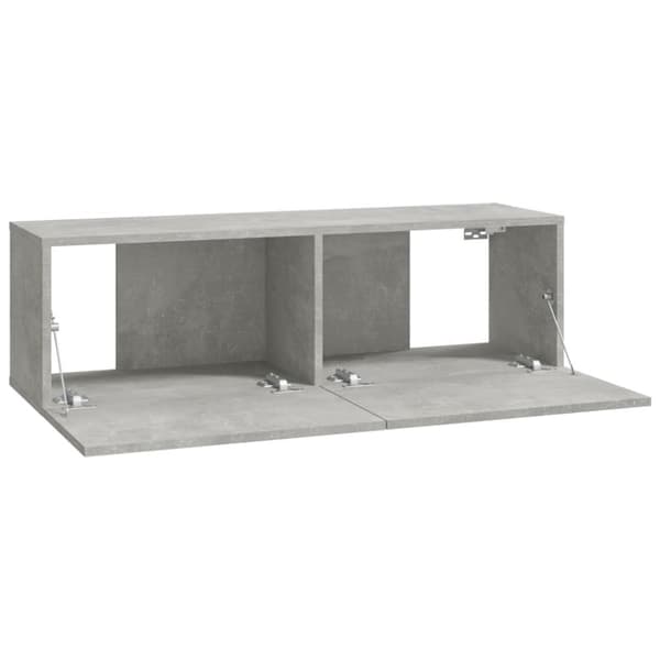 TV-møbler - Living væghængte tv-skabe 4 stk. 100x30x30 cm betongrå