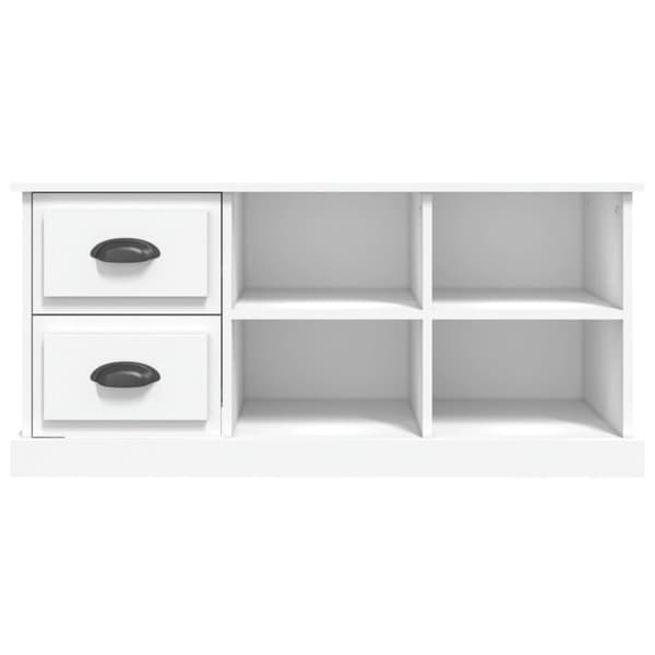 TV-tasot - Living TV-taso valkoinen 102x35,5x47,5 cm tekninen puu