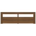 Pikkukuva 6 / 11: TV-tasot - Living TV-taso LED-valoilla ruskea tammi 120x35x40 cm