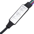 Pikkukuva 8 / 11: TV-tasot - Living TV-taso LED-valoilla ruskea tammi 120x35x40 cm