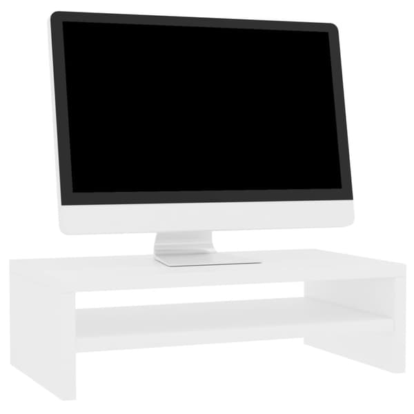 TV-møbler - Living skærmstander 42x24x13 cm konstrueret træ hvid