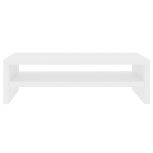 TV-møbler - Living skærmstander 42x24x13 cm konstrueret træ hvid