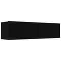 Miniatyrbillede 3 af 9: TV-møbler - Living tv-bord 120x30x30 cm konstrueret træ sort