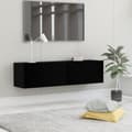 Miniatyrbillede 2 af 9: TV-møbler - Living tv-bord 120x30x30 cm konstrueret træ sort