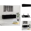 Miniatyrbillede 1 af 9: TV-møbler - Living tv-bord 120x30x30 cm konstrueret træ sort