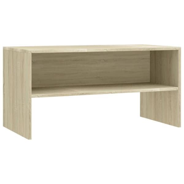 TV-møbler - Living tv-bord 80x40x40 cm konstrueret træ sonoma-eg