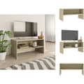 Miniatyrbillede 1 af 7: TV-møbler - Living tv-bord 80x40x40 cm konstrueret træ sonoma-eg
