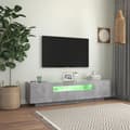 Miniatyrbillede 6 af 11: TV-møbler - Living tv-skab med LED-lys 160x35x40 cm betongrå