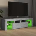 Miniatyrbillede 5 af 11: TV-møbler - Living tv-bord med LED-lys 140x36,5x40 cm betongrå