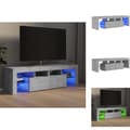 Miniatyrbillede 1 af 11: TV-møbler - Living tv-bord med LED-lys 140x36,5x40 cm betongrå
