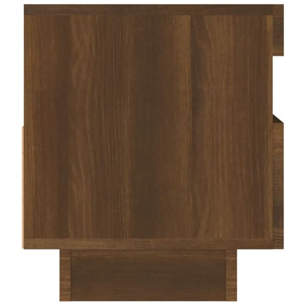 TV-møbler - Living tv-bord med LED-lys 80x35x40 cm brun eg