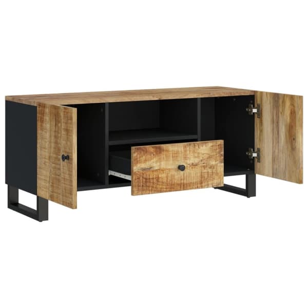 TV-bänkar - Living TV-skåp 105x33,5x46 cm massivt mangoträ och konstruerat trä