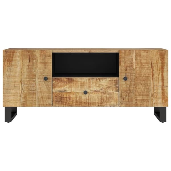 TV-bänkar - Living TV-skåp 105x33,5x46 cm massivt mangoträ och konstruerat trä