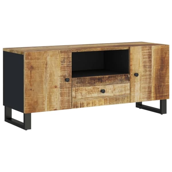 TV-bänkar - Living TV-skåp 105x33,5x46 cm massivt mangoträ och konstruerat trä