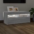 Pikkukuva 4 / 11: TV-tasot - Living TV-taso LED-valoilla harmaa Sonoma 90x35x40 cm