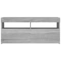 Pikkukuva 9 / 11: TV-tasot - Living TV-taso LED-valoilla harmaa Sonoma 90x35x40 cm