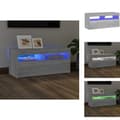 Pikkukuva 1 / 11: TV-tasot - Living TV-taso LED-valoilla harmaa Sonoma 90x35x40 cm