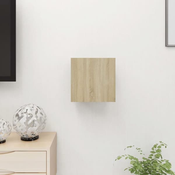 TV-møbler - Living væghængt skab 30,5x30x30 cm sonoma-eg