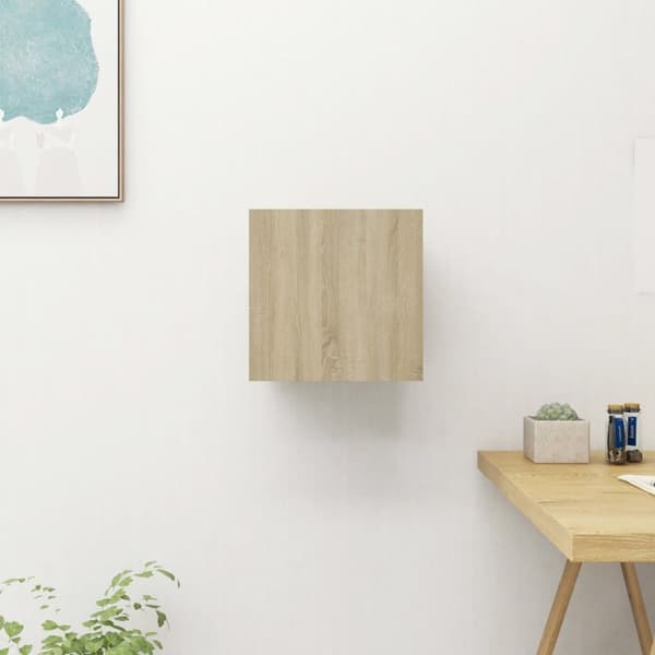 TV-møbler - Living væghængt skab 30,5x30x30 cm sonoma-eg