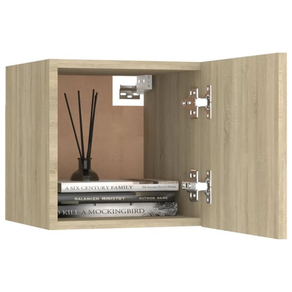 TV-møbler - Living væghængt skab 30,5x30x30 cm sonoma-eg