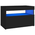 Miniatyrbillede 10 af 11: TV-møbler - Living tv-borde med LED-lys 2 stk. 60x35x40 cm sort