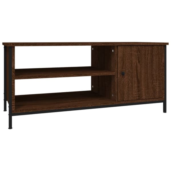 TV-møbler - Living tv-bord 100x40x45 cm konstrueret træ brun egetræsfarve