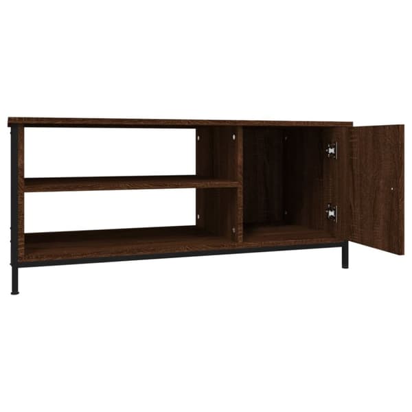 TV-møbler - Living tv-bord 100x40x45 cm konstrueret træ brun egetræsfarve