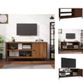 Miniatyrbillede 1 af 11: TV-møbler - Living tv-bord 100x40x45 cm konstrueret træ brun egetræsfarve