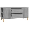 Miniatyrbillede 7 af 11: TV-møbler - Living tv-bord 102x44,5x50 cm konstrueret træ grå sonoma-eg