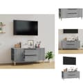 Miniatyrbillede 1 af 11: TV-møbler - Living tv-bord 102x44,5x50 cm konstrueret træ grå sonoma-eg
