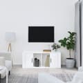 Miniatyrbild 2 av 10: TV-bänkar - Living TV-skåp vit högglans 100x35x40 cm konstruerat trä
