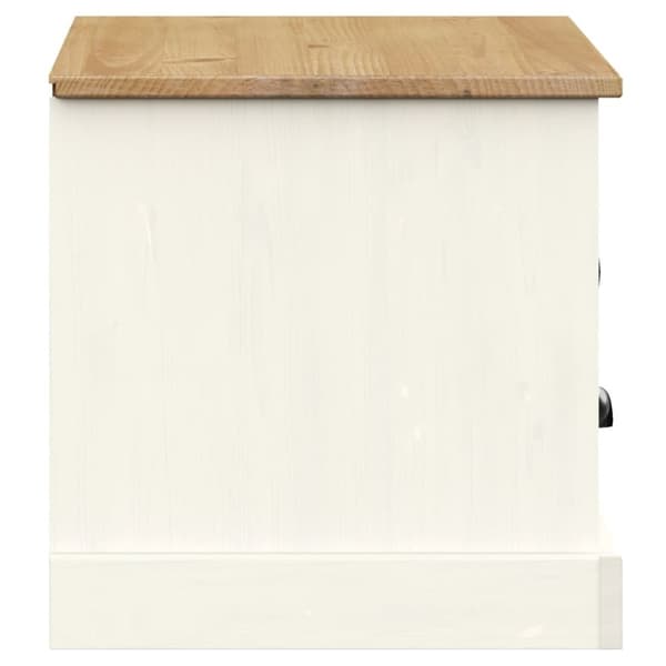 TV-bänkar - Living Tv-bänk VIGO vit 106x40x40 cm massiv furu